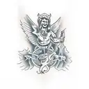 Saint Michael tattoo design idea