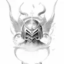 Saint Michael tattoo design idea