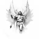 Saint Michael tattoo design idea