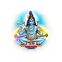 shiva, krishna and vishnu tattoo design idea