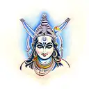 shiva, krishna and vishnu tattoo design idea