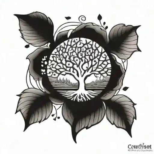 creation, family  tattoo design idea
