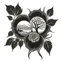 creation, family  tattoo design idea