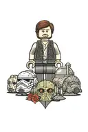 lego Star Wars characters tattoo design idea