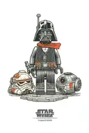 lego Star Wars characters tattoo design idea