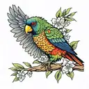 lorikeet tattoo design idea