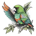 lorikeet tattoo design idea