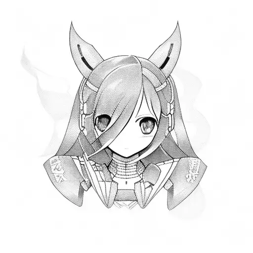 Hatsune miku tattoo design idea