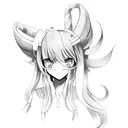 Hatsune miku tattoo design idea