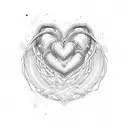 Hatsune miku heart shape tattoo design idea