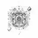 cannon tattoo design idea