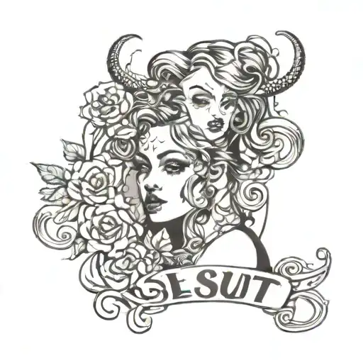 slut tattoo design idea