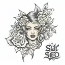 slut tattoo design idea