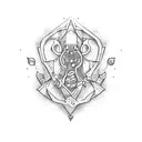 sobriety symbol tattoo design idea