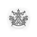 sobriety symbol tattoo design idea