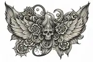 Hate fate tattoo design idea