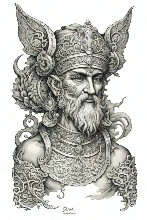 ancient Iran tattoo design idea