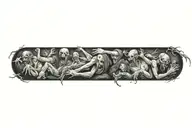 dancing tattoo design idea