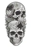 death surrounded tattoo design idea