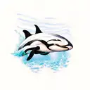 orca tattoo design idea
