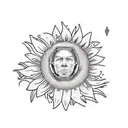 strawberry sunflower tattoo design idea