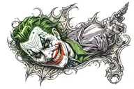 Joker tattoo design idea