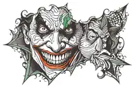 Joker tattoo design idea