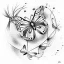 Butterfly tattoo design idea