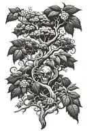 poison tree tattoo design idea