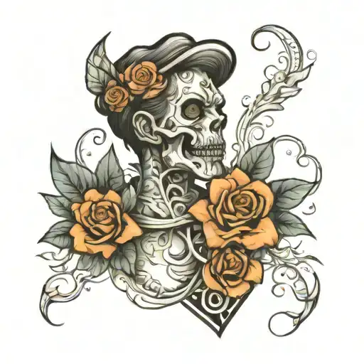 sore throat tattoo design idea