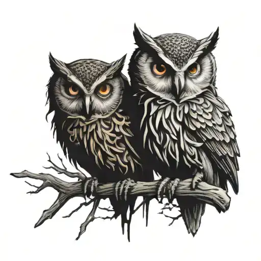 owl tattoo design idea