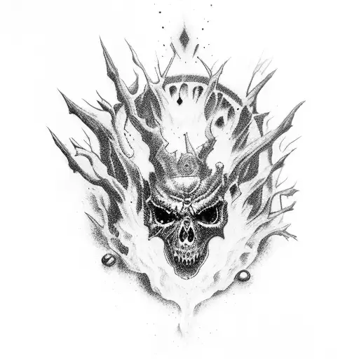 Ghuleh Zombie Queen tattoo design idea