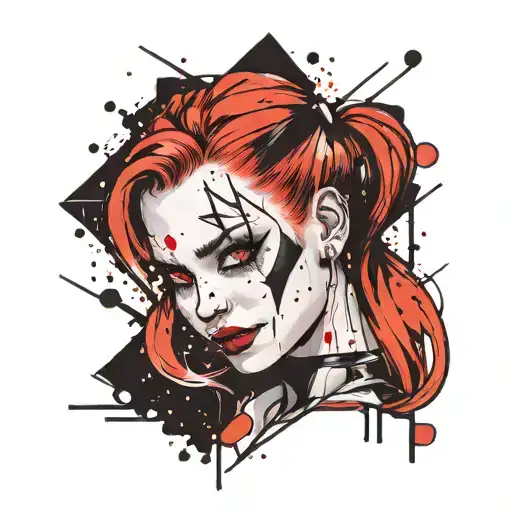daria as harley quinn tattoo design idea
