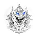 viserion with joker and cancer horoscope sign tattoo design idea