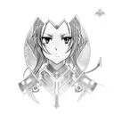 asuna from sword art online tattoo design idea