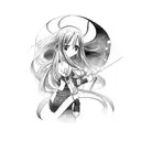 asuna from sword art online tattoo design idea