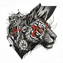 Sleeve tattoo showing the evolution of a weak animal because a dangerous beast tattoo design idea