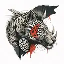 Sleeve tattoo showing the evolution of a weak animal because a dangerous beast tattoo design idea