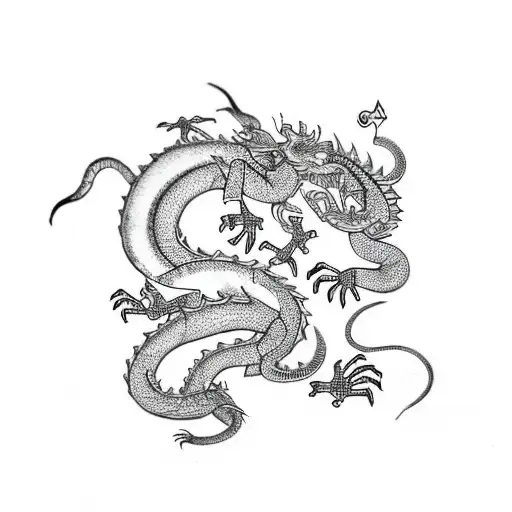 Premium AI Image  Sketch for a tattoo rat ball or rat king