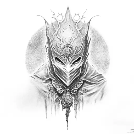 bloodborne moon presence tattoo design idea