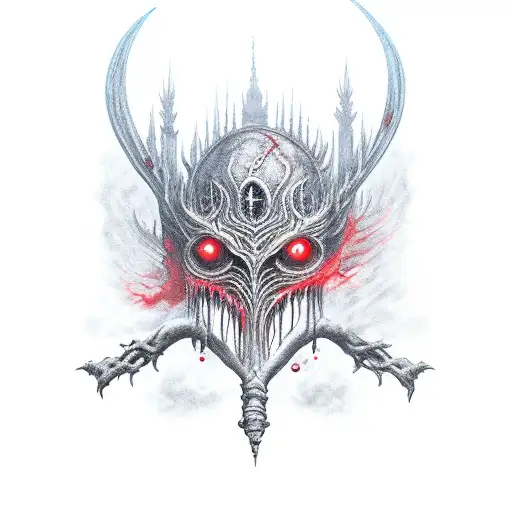 bloodborne moon presence tattoo design idea
