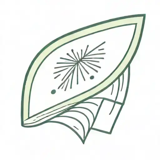 heart shaped watermelon slice tattoo design idea