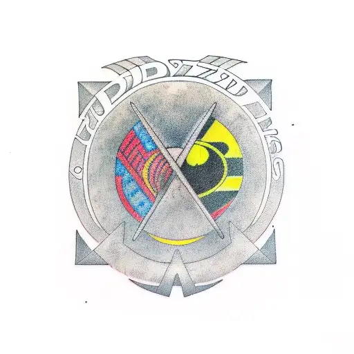 led zeppelin darkside of the moon south africa flag tattoo design idea