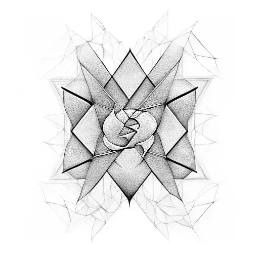 A blackwork design featuring the Linkin Park logo merged with an intricate soundwave pattern tattoo design idea