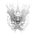 uzui tengen from demon slayer tattoo design idea