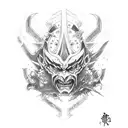 uzui tengen from demon slayer tattoo design idea