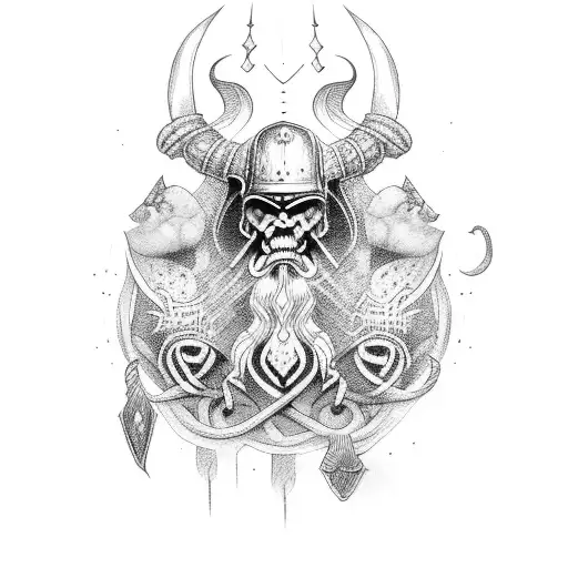 Viking Witch tattoo design idea