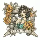 a seamstress tattoo design idea