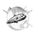 submarine tattoo design idea