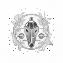 submarine tattoo design idea